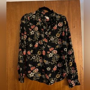 Loft floral dress shirt
